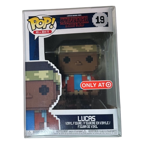 Funko Pop! 8-Bit Stranger Things LUCAS #19 Vinyl Figure - Picture 1 of 6